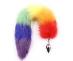 Rengarenk Kuyruklu Küçük Boy Metal Anal Plug Rengarenk Kuyruklu Küçük Boy Metal Anal Plug