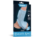 Ridge Knights Ring Titreşimli Testis ve Yarım Penis Kılıfı Mavi