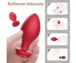 Rosa 3 Farklı Boy ve Kalınlıkta Gül Desenli Yumuşak Anal Plug Seti