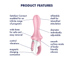 Satisfyer Air Pump Booty 5+ Red App Kontrol Ve Şişebilen&Titreşimli Vibratör