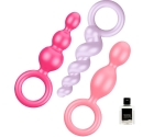 Satisfyer Booty Call Renkli Silikon 3 Lü Anal Set