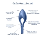 Satisfyer Bullseye Connect Blue App Kontrollü Ayarlanabilir Titreşimli Penis Halkası