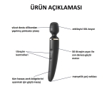Satisfyer Büyük Boy Siyah 50 Modlu Titreşimli Güçlü Masaj Aleti Vibratör
