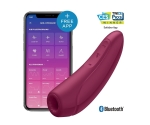 Satisfyer Curvy 1+ Rose Red Telefon Kontrol Air Pulse Vibratör Satisfyer Curvy 1+ Rose Red Telefon Kontrol Air Pulse Vibratör