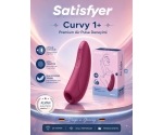 Satisfyer Curvy 1+ Rose Red Telefon Kontrol Air Pulse Vibratör