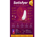 Satisfyer Curvy 1+ White Telefon Kontrol Air Pulse Vibratör