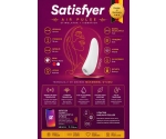Satisfyer Curvy 1+ White Telefon Kontrol Air Pulse Vibratör