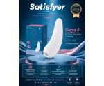 Satisfyer Curvy 2+ White Klitoris Stimülatörü ve App Kontrol Titreşimli Vibratör