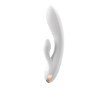 Satisfyer Double Flex White Connect App Kontrollü Ultra Esnek Güçlü Titreşimli Rabbit Vibratör