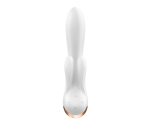 Satisfyer Double Flex White Connect App Kontrollü Ultra Esnek Güçlü Titreşimli Rabbit Vibratör