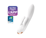 Satisfyer Double Flex White Connect App Kontrollü Ultra Esnek Güçlü Titreşimli Rabbit Vibratör