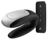 Satisfyer Double Fun Black Telefon Kontrollü Çiftlere Özel Vibratör