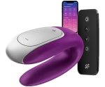 Satisfyer Double Fun Violet Telefon Kontrollü Çiftlere Özel Vibratör