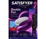 Satisfyer Double Fun Violet Telefon Kontrollü Çiftlere Özel Vibratör