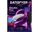 Satisfyer Double Fun Violet Telefon Kontrollü Çiftlere Özel Vibratör