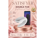 Satisfyer Double Fun White Kumandalı ve Telefon Kontrollü Çiftlere Özel Vibratör