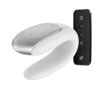 Satisfyer Double Fun White Kumandalı ve Telefon Kontrollü Çiftlere Özel Vibratör