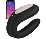 Satisfyer Double Joy Siyah Telefon Kontrol Çiftlere Özel Vibratör