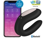 Satisfyer Double Joy Siyah Telefon Kontrol Çiftlere Özel Vibratör