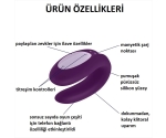 Satisfyer Double Joy Violet Telefon Kontrol Çiftlere Özel Vibratör	