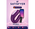 Satisfyer Double Joy Violet Telefon Kontrol Çiftlere Özel Vibratör	