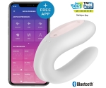 Satisfyer Double Joy White Telefon Kontrol Çiftlere Özel Vibratör	