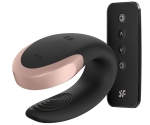 Satisfyer Double Love Black Telefon Kontrollü Çiftlere Özel Vibratör Satisfyer Double Love Black Telefon Kontrollü Çiftlere Özel Vibratör