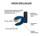 Satisfyer Double Love Blue Kumandalı ve Telefon Kontrollü Çiftlere Özel Vibratör