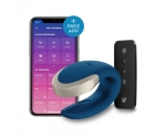 Satisfyer Double Love Blue Kumandalı ve Telefon Kontrollü Çiftlere Özel Vibratör