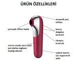 Satisfyer Dual Love 11 Modlu Titreşim ve Emiş Yapabilen Telefon Uyumlu Vibratör (SADECE HİJYEN ETİKETİ AÇILMIŞTIR.SIFIR ÜRÜN)