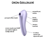 Satisfyer Dual Pleasure 11 Modlu Titreşim & 11 Emiş Modlu Telefon Uyumlu Vibratör