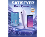 Satisfyer Dual Pleasure 11 Modlu Titreşim & 11 Emiş Modlu Telefon Uyumlu Vibratör