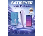 Satisfyer Dual Pleasure 11 Modlu Titreşim & 11 Emiş Modlu Telefon Uyumlu Vibratör