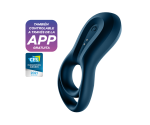 Satisfyer Epic Duo Connect App Kontrollü Güçlü Titreşimli Ayarlanabilir Penis Halkası