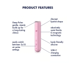 Satisfyer First Kiss USB Şarjlı Su Geçirmez Hava Dalgası Masaj Cihazı