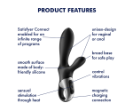 Satisfyer Heat Climax+ Connect App Kontrollü Güçlü Titreşimli Ve Akıllı Isıtmalı Rabbit Vibratör