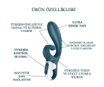 Satisfyer Hug Me GrayBlue App Kontrollü 2 Güçlü Titreşim Motorlu Rabbit Vibratör Satisfyer Hug Me GrayBlue App Kontrollü 2 Güçlü Titreşim Motorlu Rabbit Vibratör