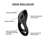Satisfyer Legendary Duo 12 Modlu Titreşimli Şarjlı Su Geçirmez Penis Halkası