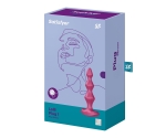 Satisfyer Lolli Plug 1 - 12 Modlu Titreşimli Şarjlı Bordo Anal Plug Vibratör