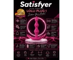 Satisfyer Lolli Plug 1 - 12 Modlu Titreşimli Şarjlı Bordo Anal Plug Vibratör