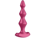Satisfyer Lolli Plug 1 - 12 Modlu Titreşimli Şarjlı Bordo Anal Plug Vibratör