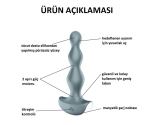 Satisfyer Lolli Plug 2 - 12 Fonksiyonlu Titreşimli Boğumlu Anal Plug Vibratör