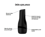 Satisfyer Men Classic Black Ultra Gerçekçi Mastürbatör Satisfyer Men Classic Black Ultra Gerçekçi Mastürbatör