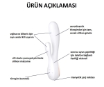 Satisfyer Mono Flex White Telefon Kontrol Rabbit Vibratör	