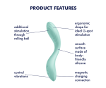 Satisfyer Rrrolling Pleasure Mint Hareketli Boncuklu Titreşimli Vibratör Satisfyer Rrrolling Pleasure Mint Hareketli Boncuklu Titreşimli Vibratör