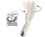 Satisfyer Spinning Döner Başlıklı Rabbit Vibratör Bej