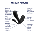 Satisfyer Top Secret+ Black App Kontrollü Anal Ve Vajinal Giyilebilen Vibratör