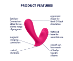 Satisfyer Top Secret Connect App Telefon Kontrollü Giyilebilen Vibratör Satisfyer Top Secret Connect App Telefon Kontrollü Giyilebilen Vibratör