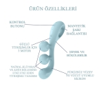 Satisfyer Tri Ball 2 Light Blue 3 Motorlu Güçlü Titreşimli G-spot Vibratör 