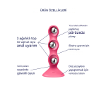 Satisfyer Triple Ball-R Pembe Silikon Anal Plug